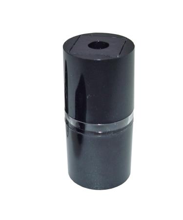 Cosmetic pencil double sharpener black/clear glass