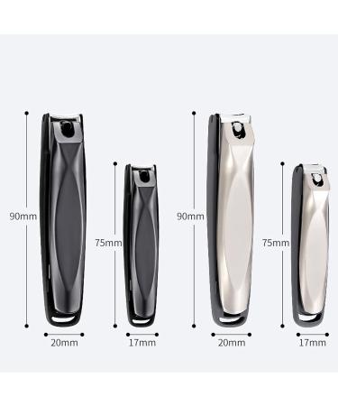 HCHGJKN Nail Clippers Nail Clippers Stainless Steel Nail Clippers Single Creative Bevel Anti-splash Nail Clippers(Silver S) - Buy Online on GoSupps.com