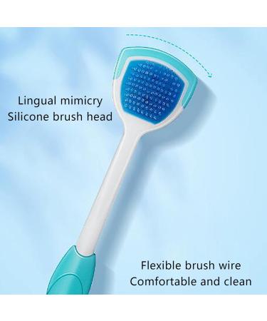 Best Tongue Cleaner Brush Set with Gel - Eliminate Bad Breath & Freshen Breath | Mint Fragrance - Buy Online on GoSupps.com