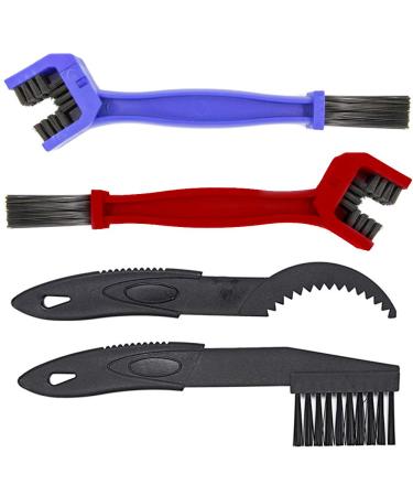 MMOBIEL 4 x Motorcycle Bicycle Chain and Gears Brush Cleaner Maintenance Cleaning Tool
