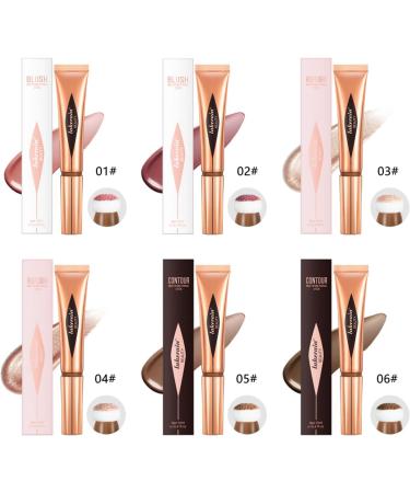 Women Liquid Smooth Moisturizing Contouring Highlighter Face Beauty Wand Foundation-Cosmetics Profession Makeup Face Brightening-Anti-Aging Blush-serum for Glowing Skin Sensitive-Skin Cream 01 - Buy Online on GoSupps.com