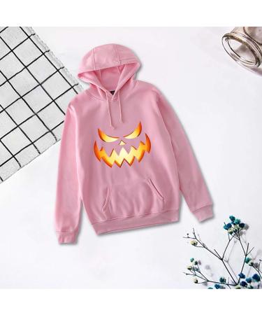 Women's Halloween Hoodie Pullover Tops Long Sleeve Sweatshirts Graphic Gothic Autumn Shirt Playing Costumes Pink Small - Buy Online on GoSupps.com