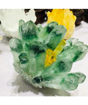 Natural Crystal Rough 1000g Natural Beatiful Yellow Tibetan Quartz Crystal Cluster Specimen - Buy Online on GoSupps.com