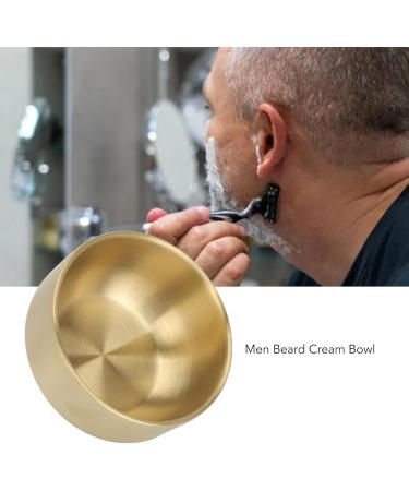 Premium Ti Plated Shaving Bowl for Men | Beard Soap & Foaming Cream Tool - Perfect for Home & Salon Use - Buy Online on GoSupps.com