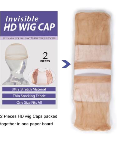 Ugrace Hair 10 PCS Transparent HD Wig Caps for Women - Stocking Wig Caps for Lace Front Wig, Invisible, Holds Wig in Place - Best Quality HD Wig Cap - Buy Online on GoSupps.com