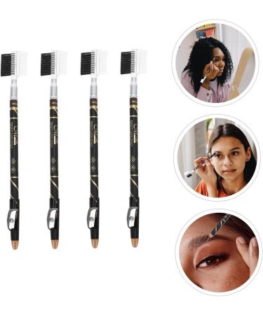 FRCOLOR 12 Pcs Two-in-one Eyebrow Pencil Wire Pulling Tools Grey Eyeliner Eyebrow Drawing Pencils Miss Spool - Buy Online on GoSupps.com