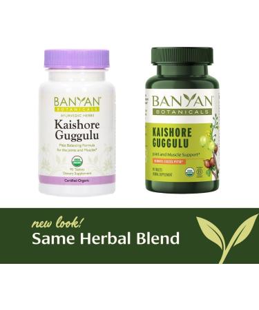 Banyan Botanicals Kaishore Guggulu - Organic Joint Support Supplement | Non-GMO Vegan | 90 Tablets for Healthy Joints & Muscles | Sustainably Sourced - Buy Online on GoSupps.com