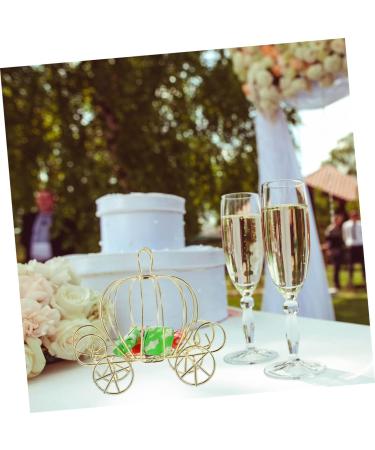 Alipis 4pcs Pumpkin Cart Metal Candy Box Ornament Decor Girls Candy Container Halloween Metallic Line Baby 12x10cmx4pcs Goldenx4pcs - Buy Online on GoSupps.com
