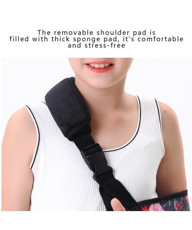 Fotgok Kids Arm Sling with Waist Belt - Shoulder Immobilizer for Children - Pediatric Breathable Support Brace - Red Rose (Large) - Buy Online on GoSupps.com