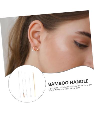 HAKIDZEL 1Set Earwax Cleaning Kit Ear Tools with Plume Sticks for Gentle Ear Care for Home Use Travel Design Convenient Easy to Use - Buy Online on GoSupps.com