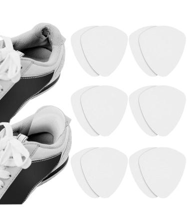 Shoe Heel Repair  8 Pcs White Self-Adhesive Heel Hole Patch for Back of Sports Shoes  Leather Shoes and High Heels. 4 Pair White