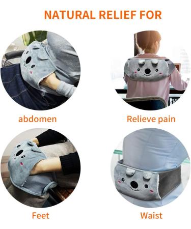 Rubber Hot Water Bottle with Soft Waist Cover - Blue | Neck, Shoulder, Back, Legs, & Waist Warmth - Buy Online on GoSupps.com