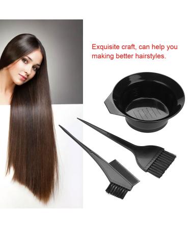 Professional Hair Coloring Brushes and Bowl Set | 3-Piece Tint Kit for Highlights | Beauty Tools in Black | International Shipping Available - Buy Online on GoSupps.com