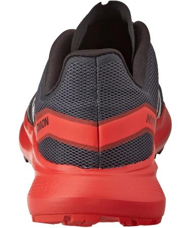 Salomon Men's Hypulse Trail Running Shoes 9.5 - Magnet/Poppy Red/Black | Lightweight & Durable - Buy Online on GoSupps.com