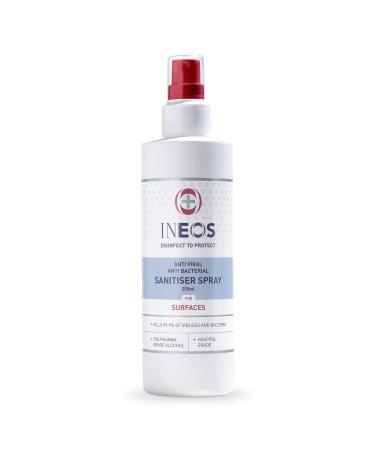 INEOS - Sanitiser Spray (250ml) Surfaces - Hospital Grade - 75% pharma grade alcohol - 99.9% of viruses and bacteria 250 ml (Pack of 1)