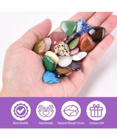 OSDUE 24-Piece Colorful Crystal Stones Set - Healing Gemstones for Children & Lovers Perfect for Meditation Chakra Balancing & Energy Healing - Buy Online on GoSupps.com