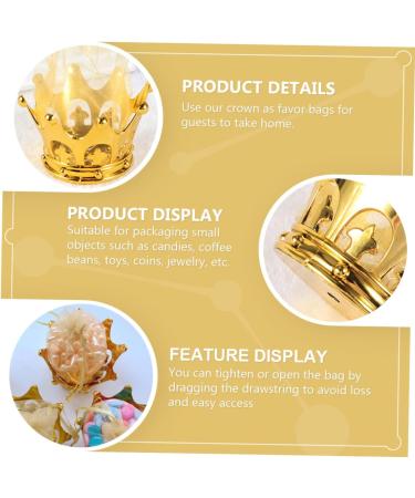 NUOBESTY 24pcs Crown Wedding Candy Gauze Bag Candy Bags Cookie Container Yarn Bags Storage Box Cake - Buy Online on GoSupps.com
