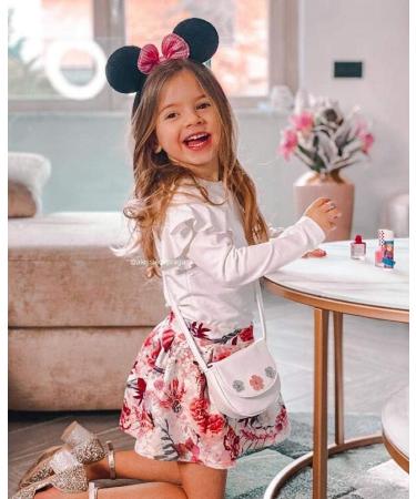 Miss Nella Sugar Hugs Pink Glitter Kids Nail Polish - Non-Toxic, Odour-Free, Easy Peel Off Formula for Children and Toddlers - Buy Online on GoSupps.com
