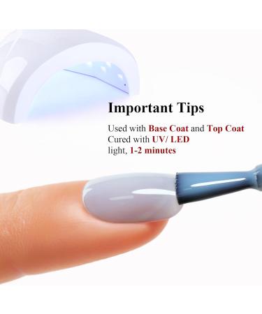 Ozzeal Jelly Gel Nail Polish Sky Light Blue Jelly Nail Polish Gel Translucent Sheer Spring Summer Nail Gel Polish Soak off UV LED Light for Nail Art DIY Manicure 15ML - Buy Online on GoSupps.com