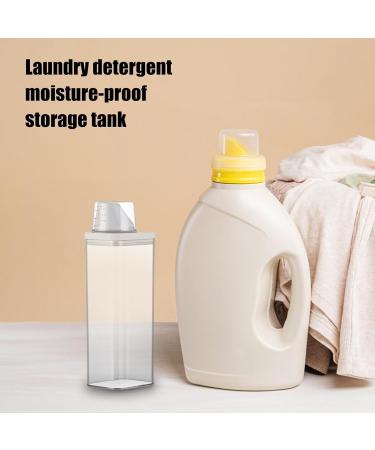 700/1100/1500/1900ml Airtight Laundry Detergent Dispenser With Measuring Cup - Washing Powder Dispenser | Clear Laundry Liquid And Powder Detergent Dispenser | Washing Powder Container Storage Bucket - Buy Online on GoSupps.com