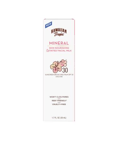 Hawaiian Tropic Mineral Sun Milk Face Sunscreen Lotion  SPF 30  1.7oz - Buy Online on GoSupps.com