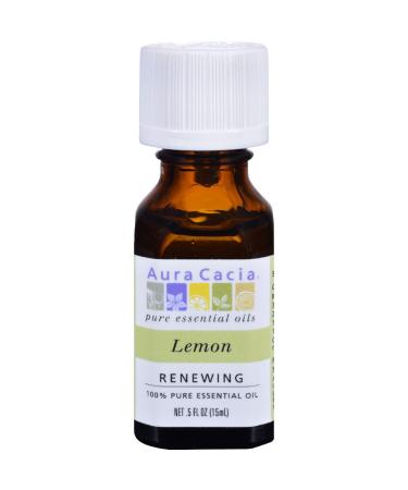 Aura Cacia Essential Oil Lemon .5 Fz