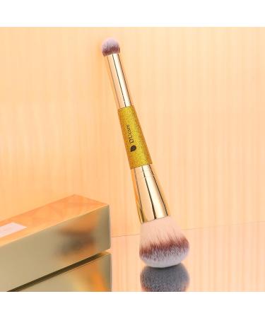 Ducare Double-Ended Foundation Brush - Ultimate Contour & Bronzer Makeup Brush for Liquid Powder Concealer & Cream Blending - Buy Online on GoSupps.com