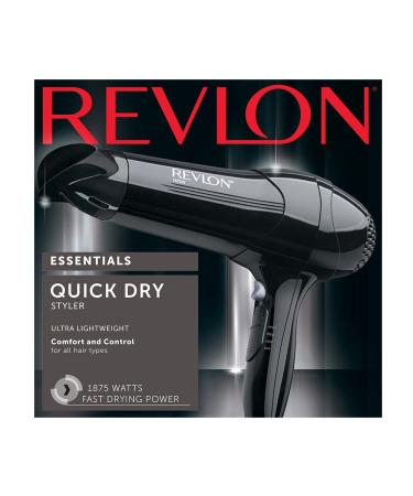 Revlon 1875 Watt Full-Size Turbo Dryer - Black | Powerful Hair Dryer - Buy Online on GoSupps.com