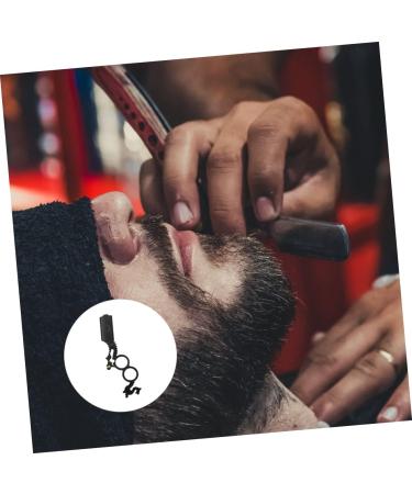 Minkissy 2-Pack Manual Hair Grain Knife Holder & Eyebrow Trimmer - Multi-Purpose Steel Scissors Razors for Hairdressing - 15.2x5.5cm - Black - Buy Online on GoSupps.com