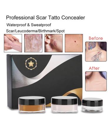 Professional Waterproof Tattoo Concealer for Vitiligo, Birthmarks, and Scars - Skin Camouflage Cream - Buy Online on GoSupps.com