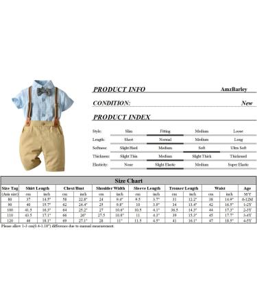 AmzBarley Baby Boys Gentlemans Outfit Suit - Khaki 2-3 Years - Buy Online on GoSupps.com