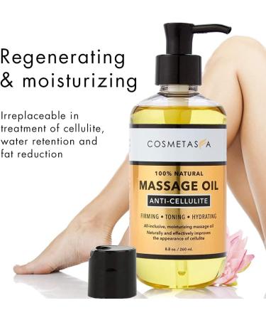 Cosmetasa Lavender Massage Oil for Cellulite & Sore Muscles - Relaxation & Relief | International Shipping - Buy Online on GoSupps.com