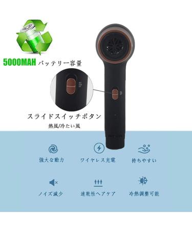 Rechargeable Hair Dryers Portable Cordless Hair Dryer Cold/Warm/Hot Air Blow Dryer Gifts for Women - Buy Online on GoSupps.com
