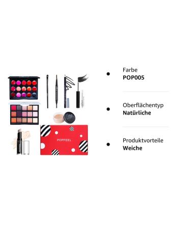 FantasyDay Multifunctional Makeup Gift Set - Complete Cosmetic Kit for Face Eyes & Lips | Eyeshadow Palette Lipstick Rouge Mascara & Brush - Buy Online on GoSupps.com