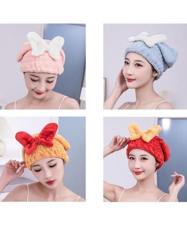 DLZMO Super Absorbent Hair Towel Wrap for Wet Hair - Ideal Hair Shower Wrap for All Hair Types (Style B Purple - Buy Online on GoSupps.com