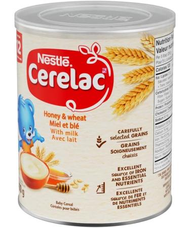 CERELAC Honey & Wheat With Milk Baby Cereal Source of Iron & Essential Nutrients Vegetarian No Additives Halal Correct Recyclable Canister Resealable 400g - Buy Online on GoSupps.com