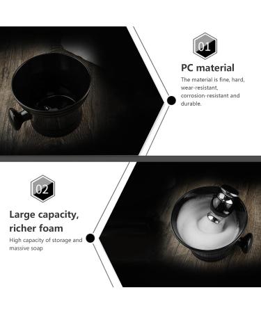 Kyaoayo Shaving Bowl with Handle - Professional Plastic Barber Shave Mug for Men - Classic Face Cleaning Soap Shell - Buy Online on GoSupps.com