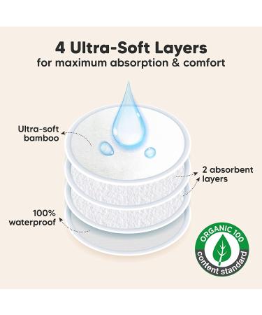 Buy KeaBabies Comfy Nursing Pads - Soft White, 14 Pack for Ultimate Comfort - Buy Online on GoSupps.com