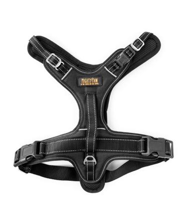 Mighty Paw Sport Harness 2.0 padded dog harness adjustable neck and chest straps with reflective seams (X-Large black) X-Large black