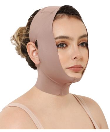 Chin Post Surgery Lipo Compression Slimmer Strap For Women | Faja Mentonera Reductora para Papada Y Cuello (L-XL)