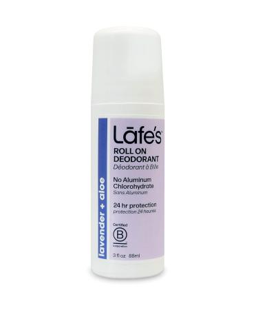 Lafe's Natural Deodorant 3-Pack | Aluminum-Free Roll-On - Cedar & Lime Lavender & Aloe Rose & Coriander | Eco-Friendly & Cruelty-Free - Buy Online on GoSupps.com