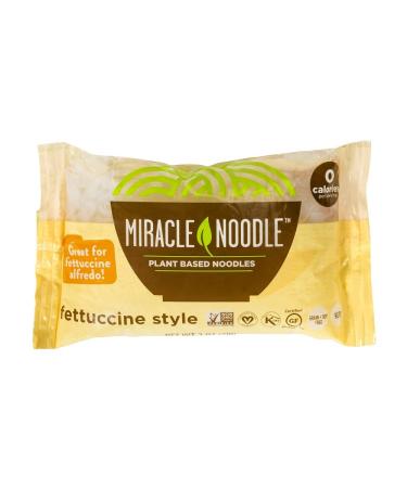 Miracle Noodle Shirataki Konjac Fettuccine Pasta, Zero Carbs, Zero Calories, Gluten Free, Soy Free, Keto Friendly, 7 oz (Pack of 6)(Packaging May Vary)
