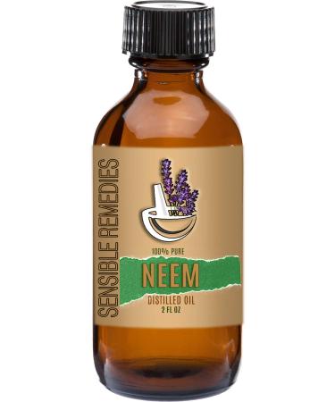 Sensible Remedies Neem 100% Pure and Natural Distilled 2 fl oz