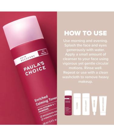 Paula's Choice Skin Recovery Toner - Soothing Milky Toner for Very Dry Skin - Redness Relief for Rosacea - Antioxidant Formula - 190ml - Buy Online on GoSupps.com