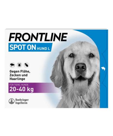 Frontline spot on dog l 3 hours