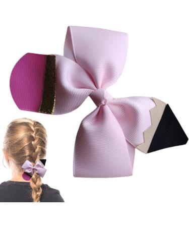 Pencil Pinwheel Bows Clips | Colorful Grosgrain Ribbon Bows for Kindergarten | Boutique Bow Alligator Clips School Girls Hair Bows Grosgrain Bows Hair Clips for First Day of School Frifer - Buy Online on GoSupps.com