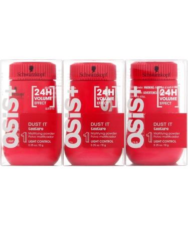 Schwarzkopf Professional Dust It 10g (pack of 3) Unscented 400 g (Pack of 3) - Buy Online on GoSupps.com