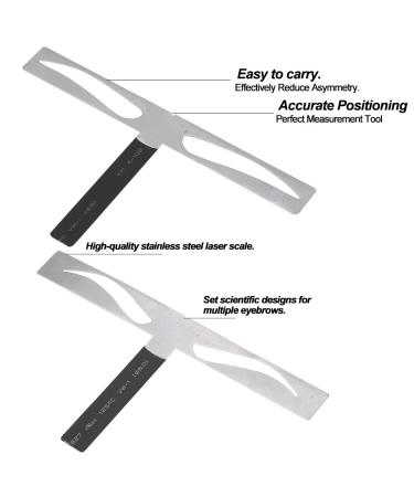 Buy Eyebrow Lineal Stencil | Three-Point Positioning Tool for Perfect Eyebrows | Semi-Permanent Makeup Accessories - Buy Online on GoSupps.com