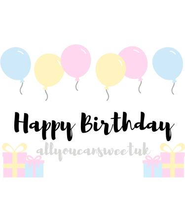 HAPPY BIRTHDAY Pick N Mix Sweet Box - Letter Box Sweets - Personalised - Birthday Sweets - Party- Gift - Buy Online on GoSupps.com