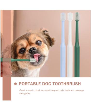 WOONEKY 2pcs Toothbrush Toothpaste for Dogs Uk Dog Teeth Cleaning Brush Dog Brush Plastic - Buy Online on GoSupps.com